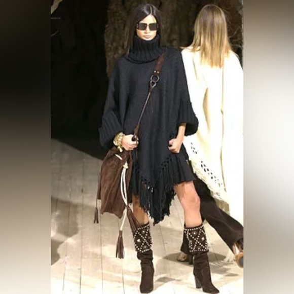 Dolce & Gabbana Vintage Suede Heel Boots Studded Square Toe Runway 2002 Y2K 36.5 - Picture 6 of 16